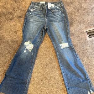 Judy Blue High Waist Flate Distressed